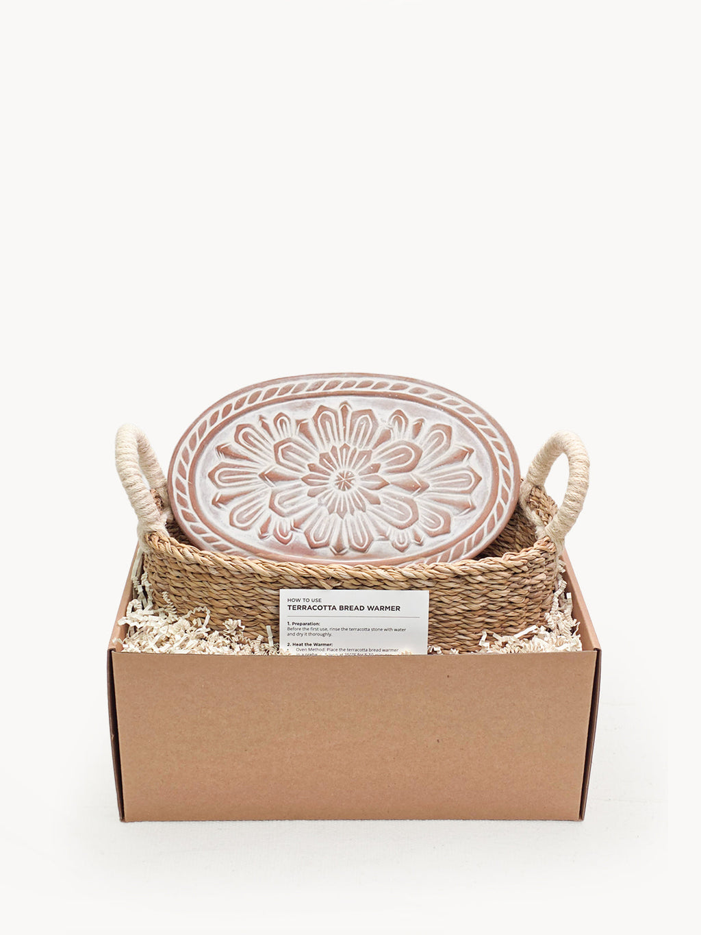KORISSA Flower Bread Warmer & Handwoven Basket