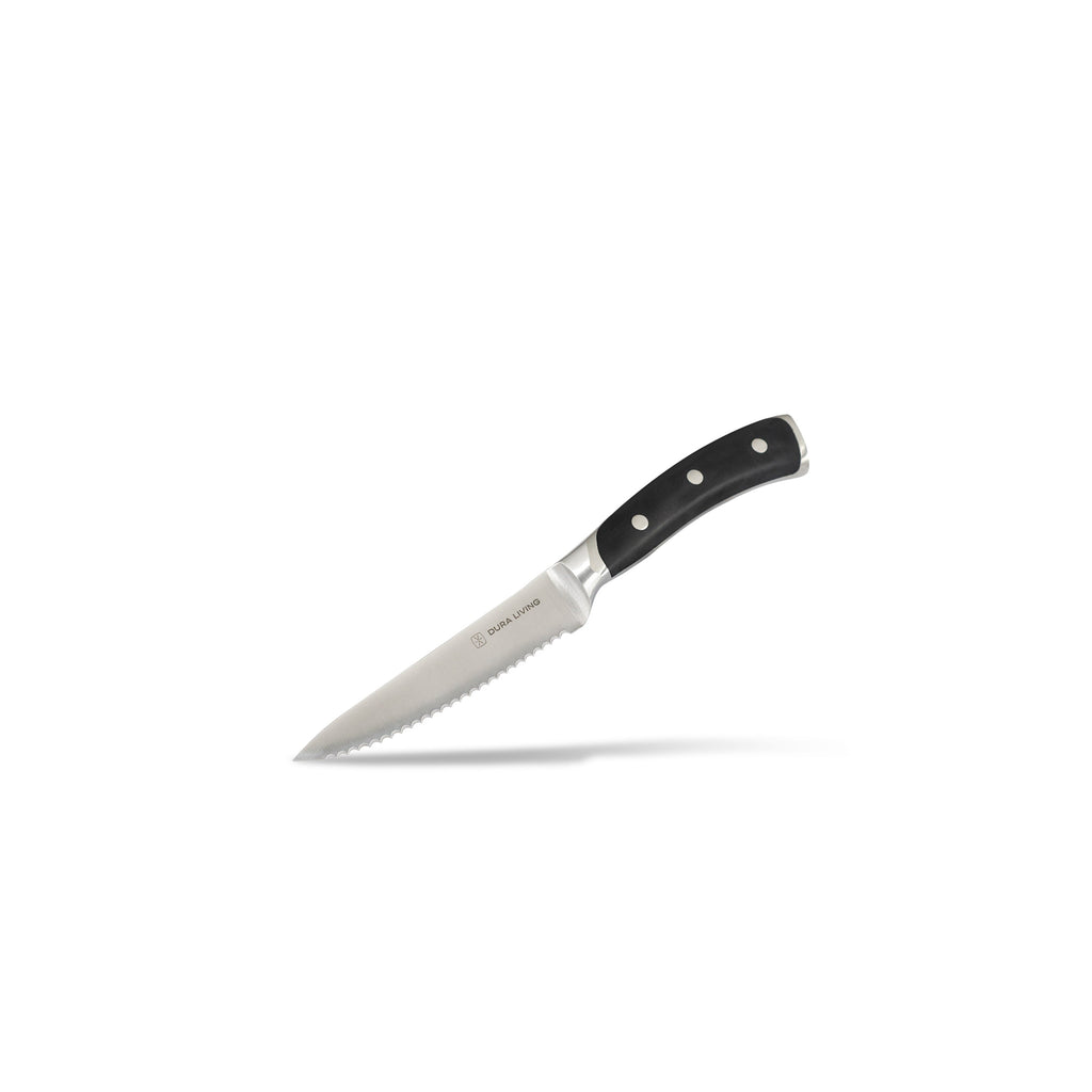 Elite Set of 8 Steak Knives - Black