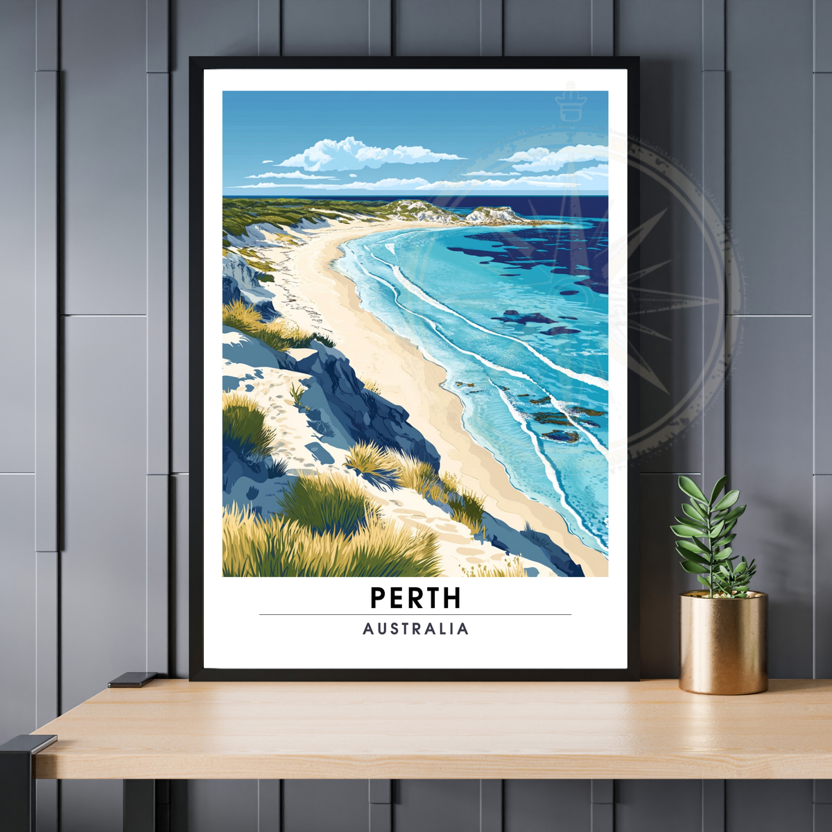 Perth, Australia Travel Art Print