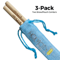 Two Straw/Pouch Combo - Holy City Straw Co. - 3 Pack