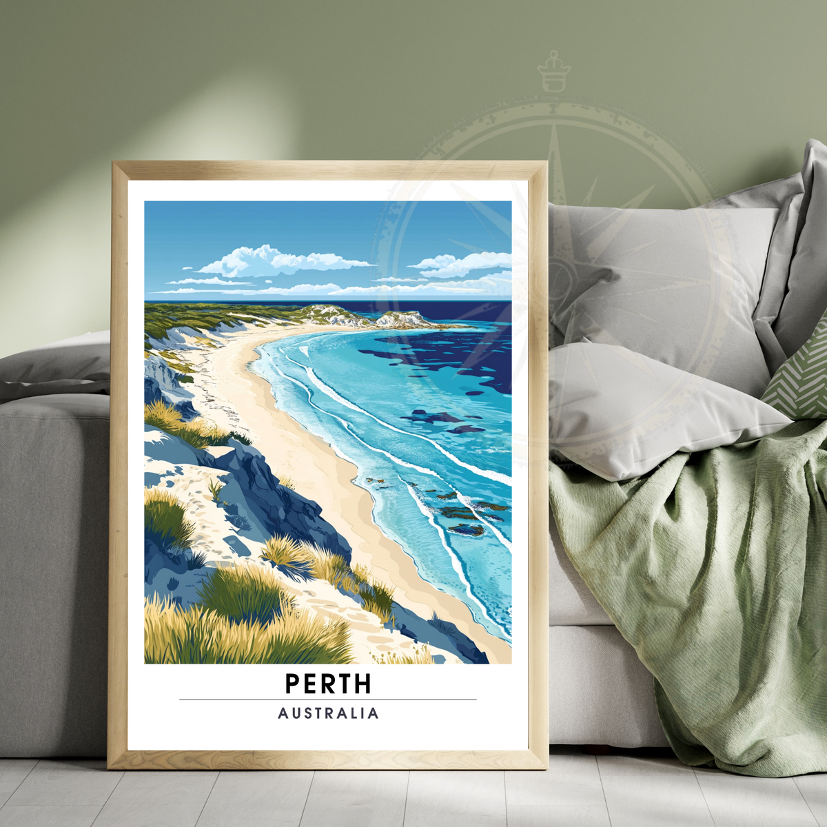 Perth, Australia Travel Art Print