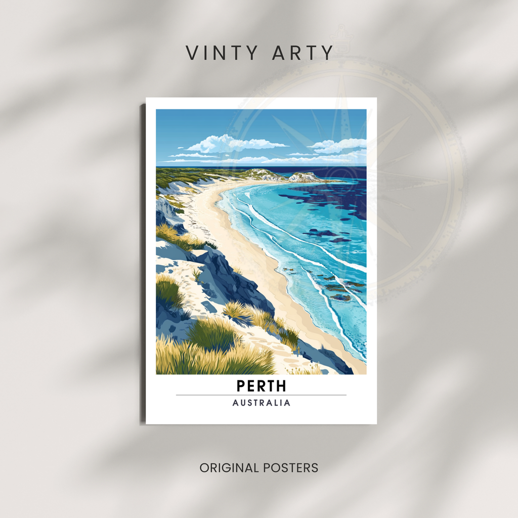 Perth, Australia Travel Art Print