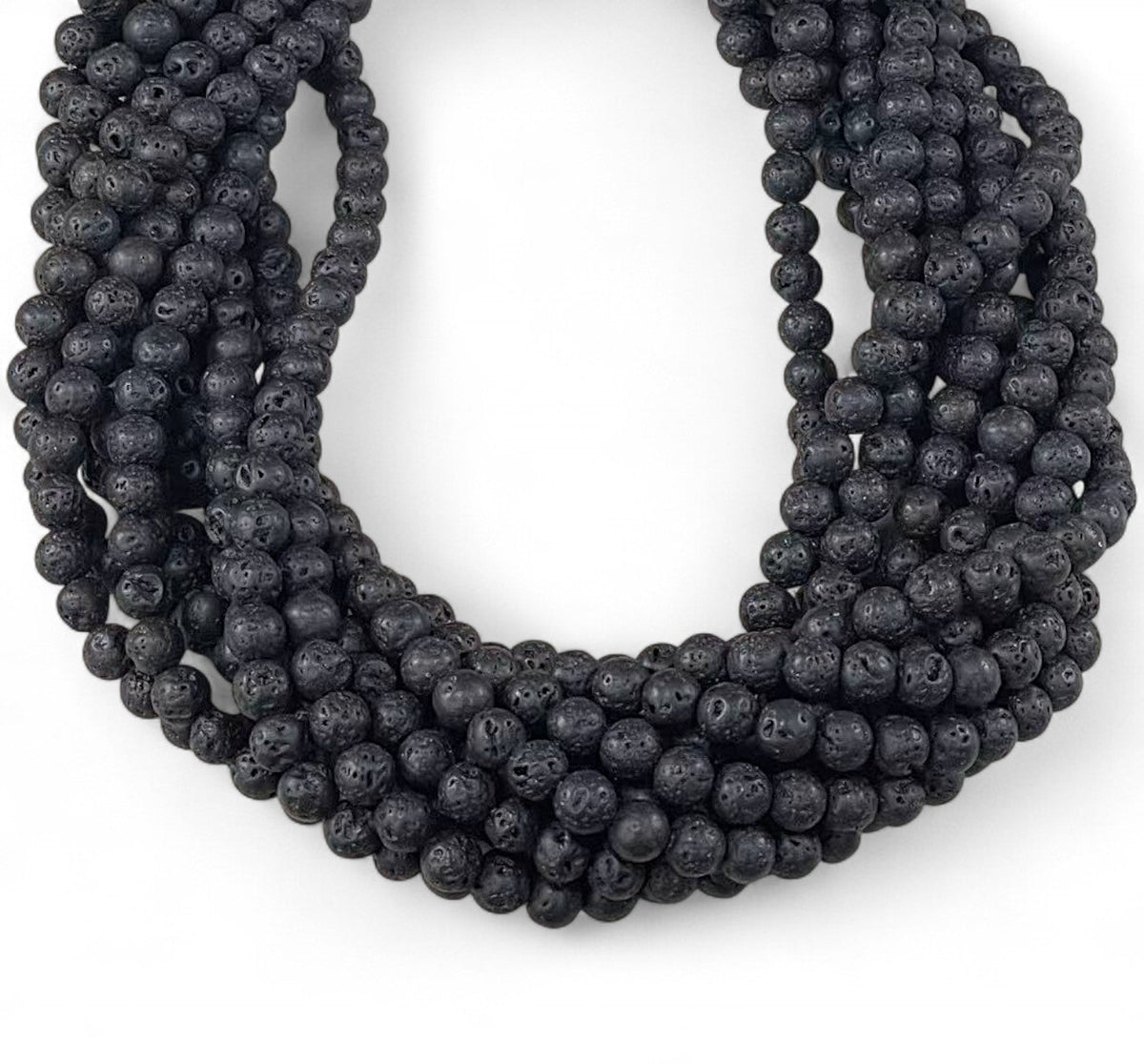 Black Lava Stone, Round