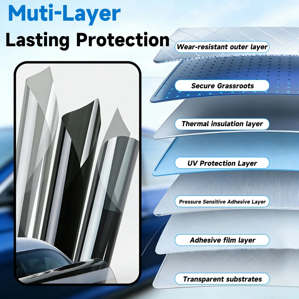 Precut Window Tint Kit for Ford F-150 Crew Cab (2015–2020) | UV Block & Privacy Film