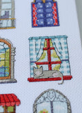 9 Little Cozy Tales Doors and Windows Sampler Counted Cross-Stitch Kit by Abris Art AH-284