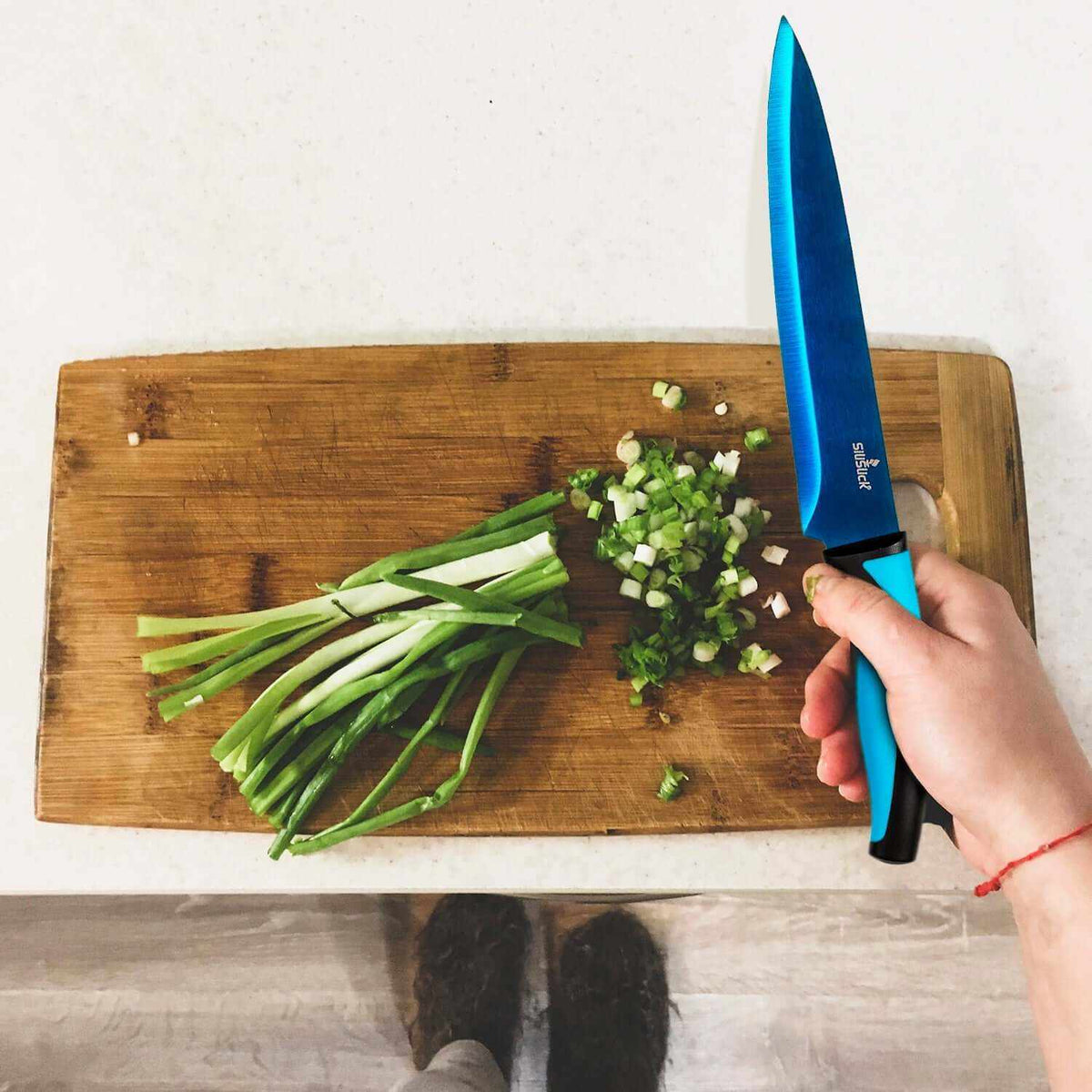 Kitchen Knife Set - Titanium Coated Blades