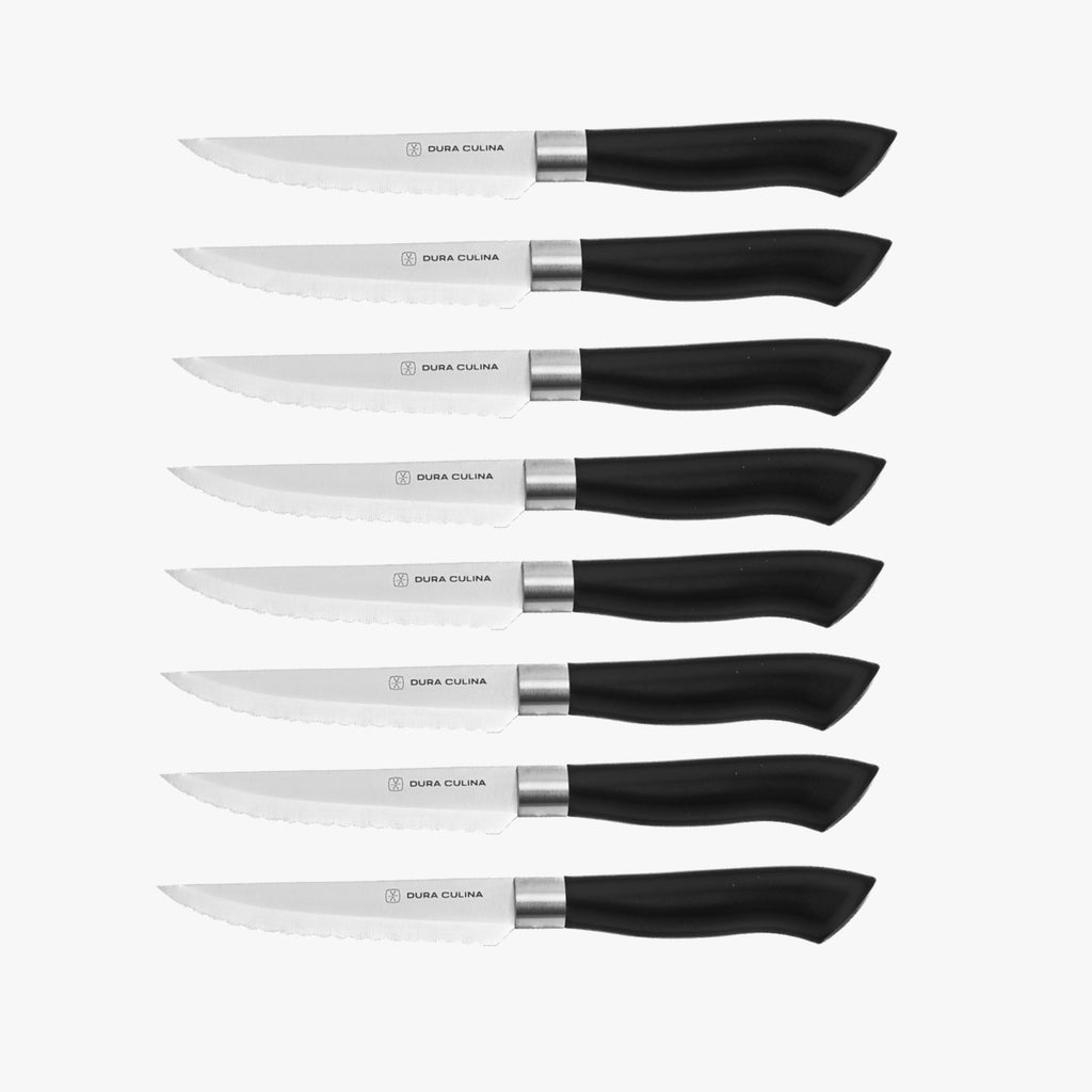 8 Piece Micro Serrated Kitchen Steak Knife Set