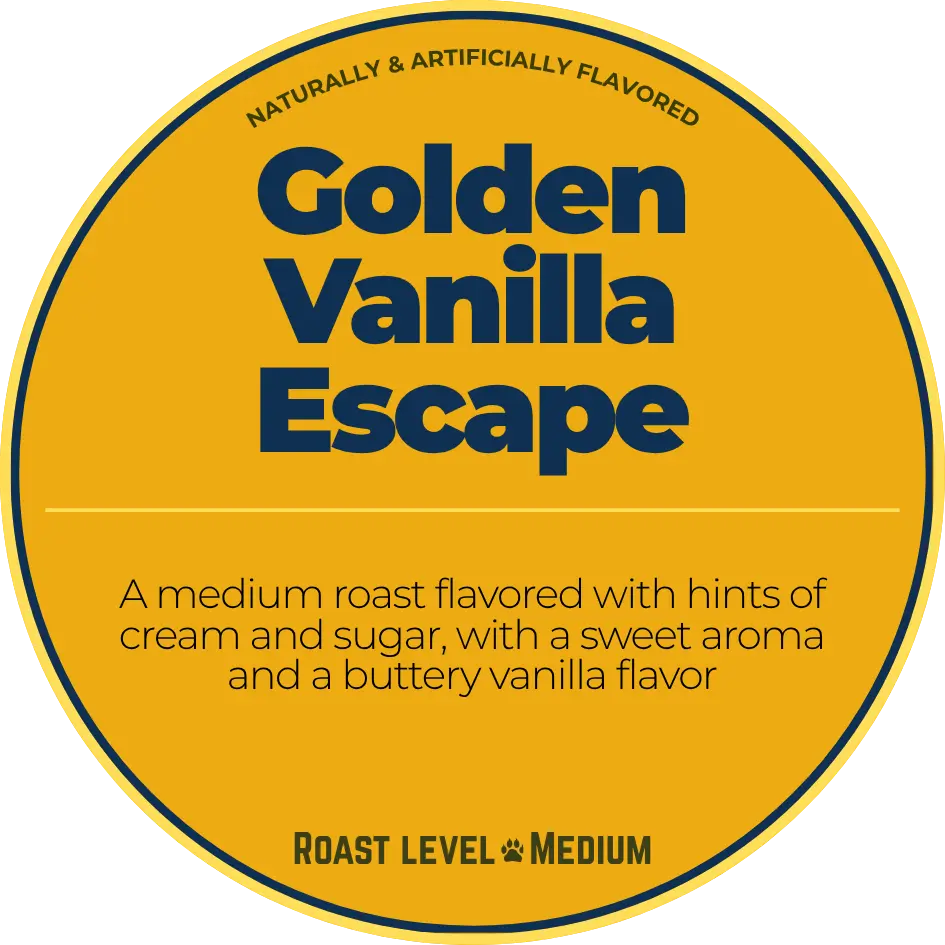 Golden Vanilla Escape Flavored Coffee – Medium Roast