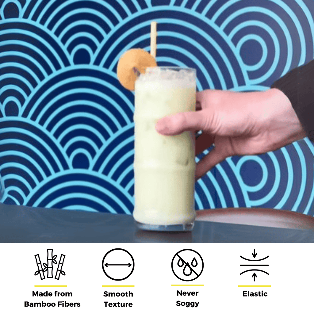 7.9" Bamboo Fiber Straws | 6mm | 25ct.