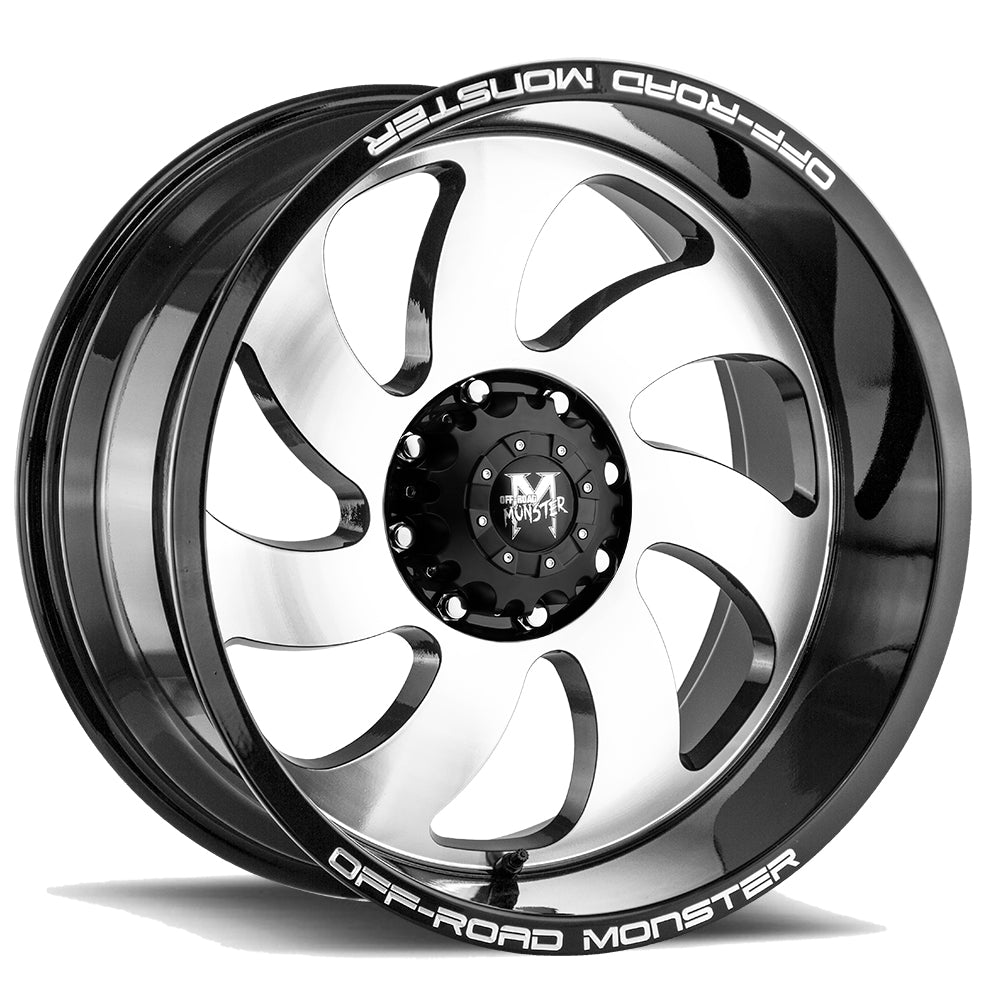 Off Road Monster M07 Gloss Black Machined Wheel