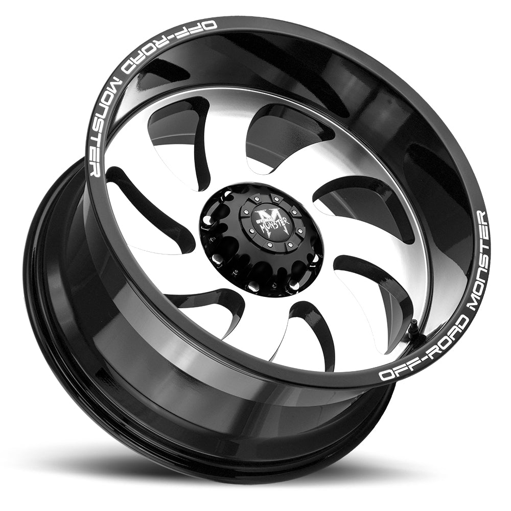 Off Road Monster M07 Gloss Black Machined Wheel