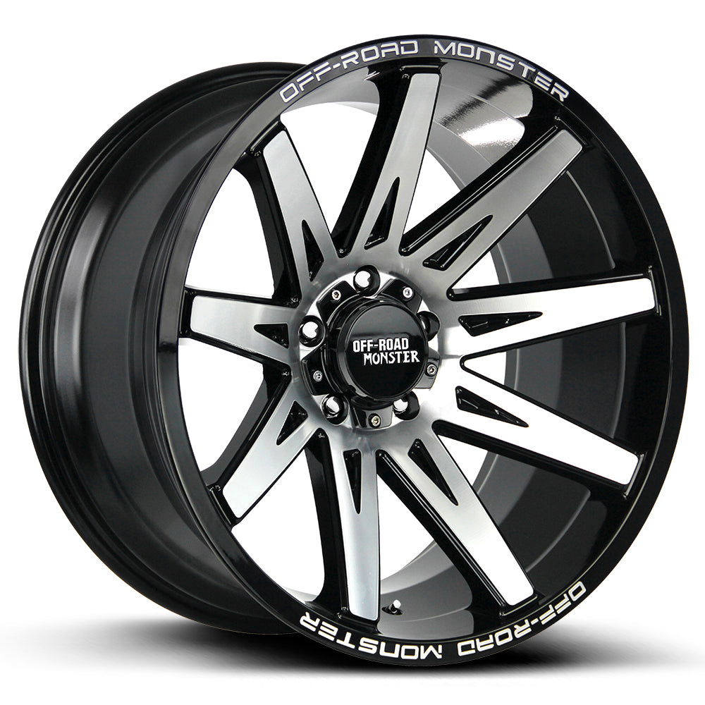 Off Road Monster M25 Gloss Black Machined Wheel