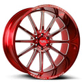 Off Road Monster M26 Candy Red Milled Wheel