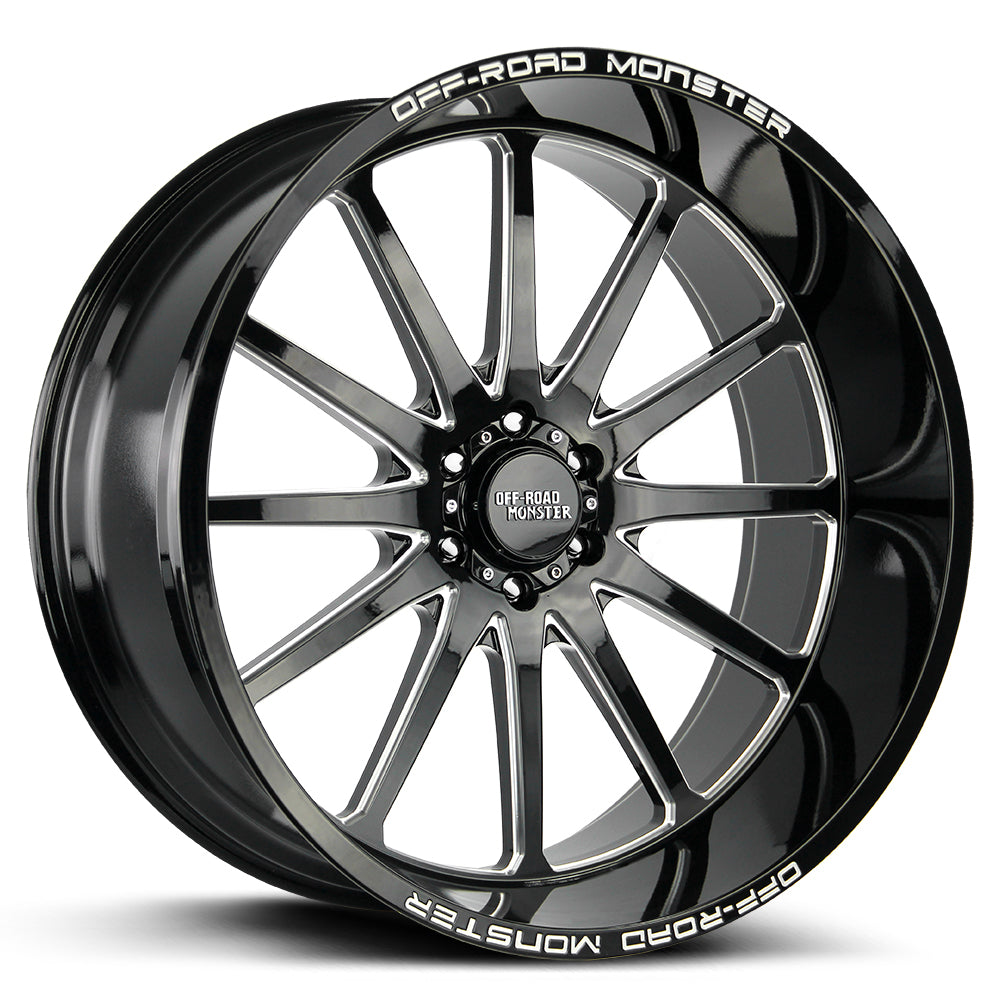 Off Road Monster M26 Gloss Black Milled Wheel