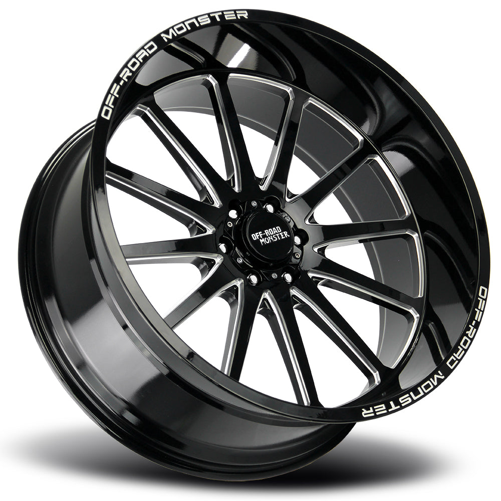 Off Road Monster M26 Gloss Black Milled Wheel