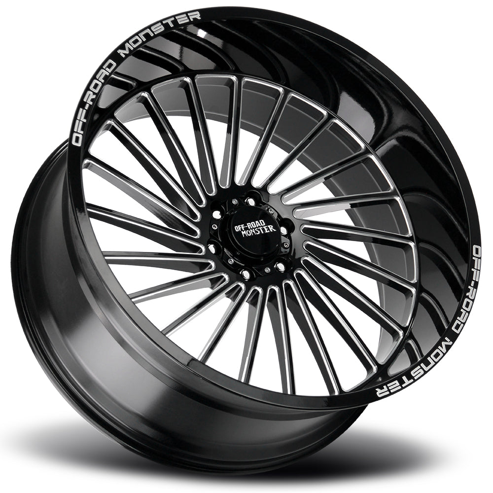 Off Road Monster M27 Gloss Black Milled Wheel