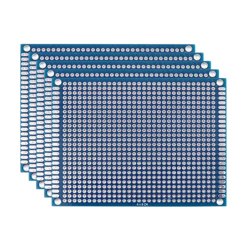 Double-Sided PCB Prototype Boards – 5 or 10 Pieces