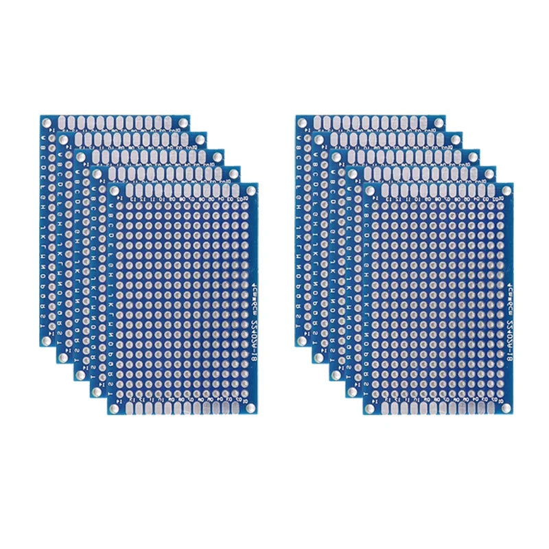 Double-Sided PCB Prototype Boards – 5 or 10 Pieces