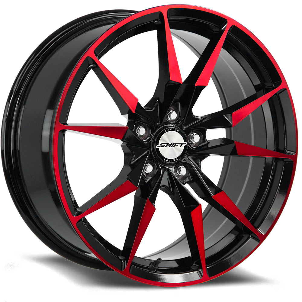 Shift Blade Gloss Black Candy Red Machine Wheel