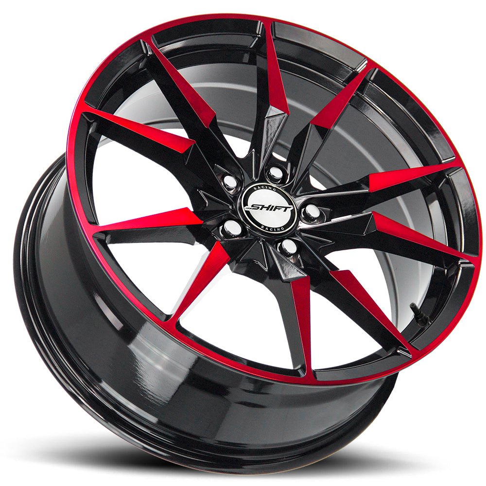 Shift Blade Gloss Black Candy Red Machine Wheel