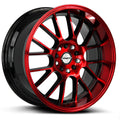 Shift Crank Gloss Black Candy Red Machine Wheel