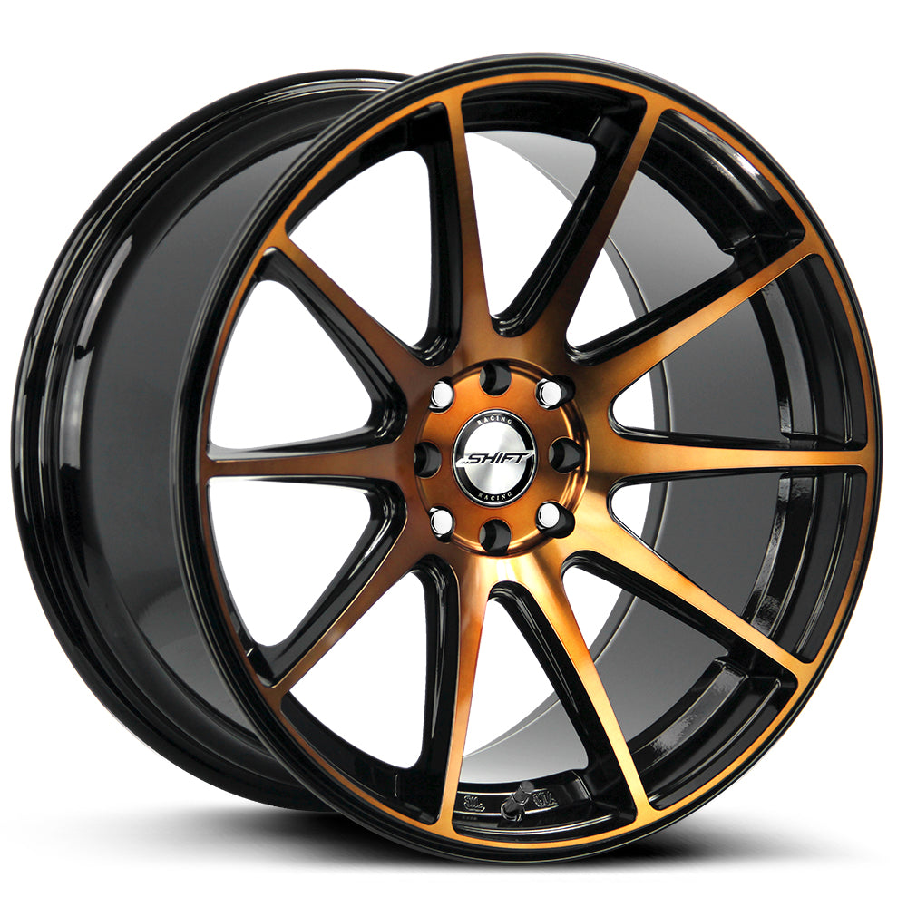 Shift Gear Black Machined Bronze Wheel