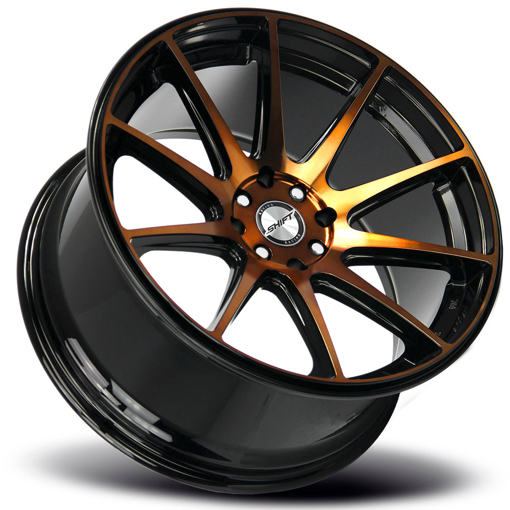 Shift Gear Black Machined Bronze Wheel