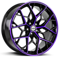 Shift Piston Gloss Black Purple Machined Wheel