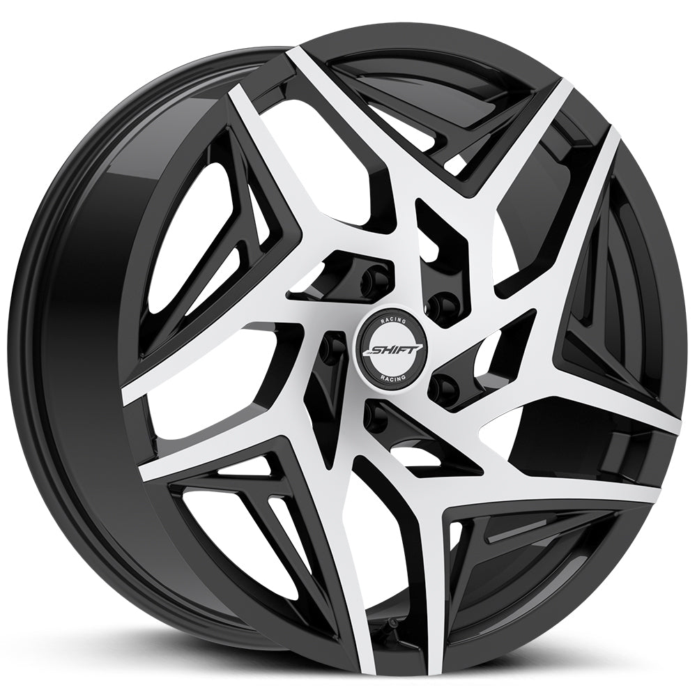 Shift Valve Gloss Black Machined Wheel