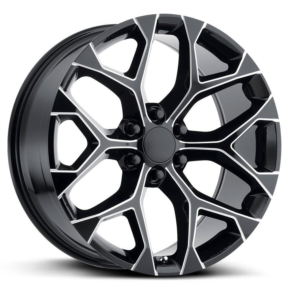 Strada OE Replica Snowflake Gloss Black Milled Wheel