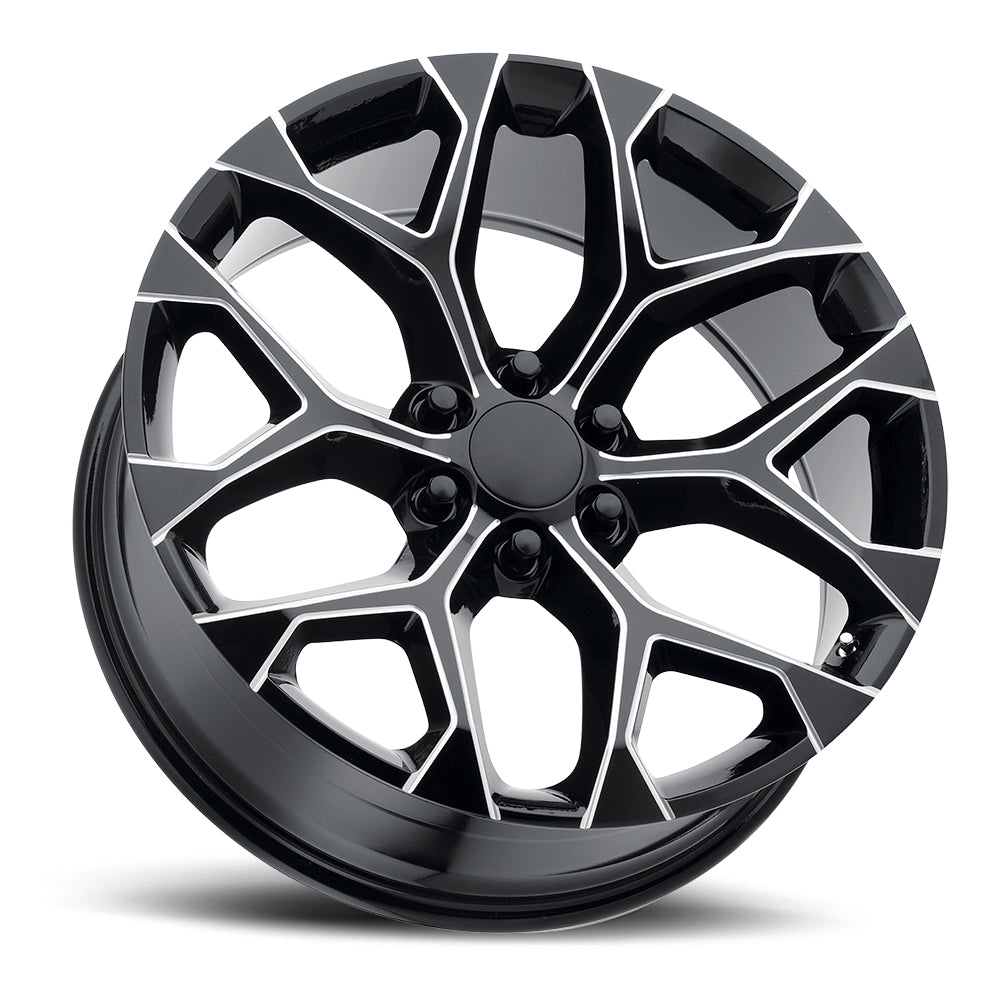 Strada OE Replica Snowflake Gloss Black Milled Wheel