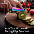 Steak Knife Set of 4 – Titanium-Coated Smooth Blades