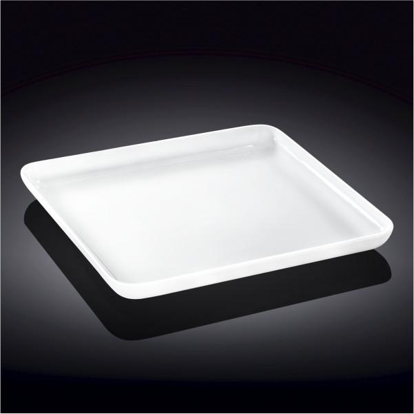 Wilmax 12-Inch White Square Porcelain Serving Dishes – Set of 3
