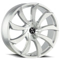 Xcess X01 Brushed Face Silver Wheel