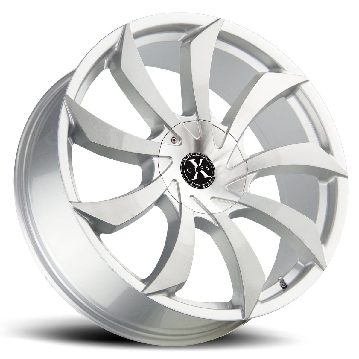 Xcess X01 Brushed Face Silver Wheel