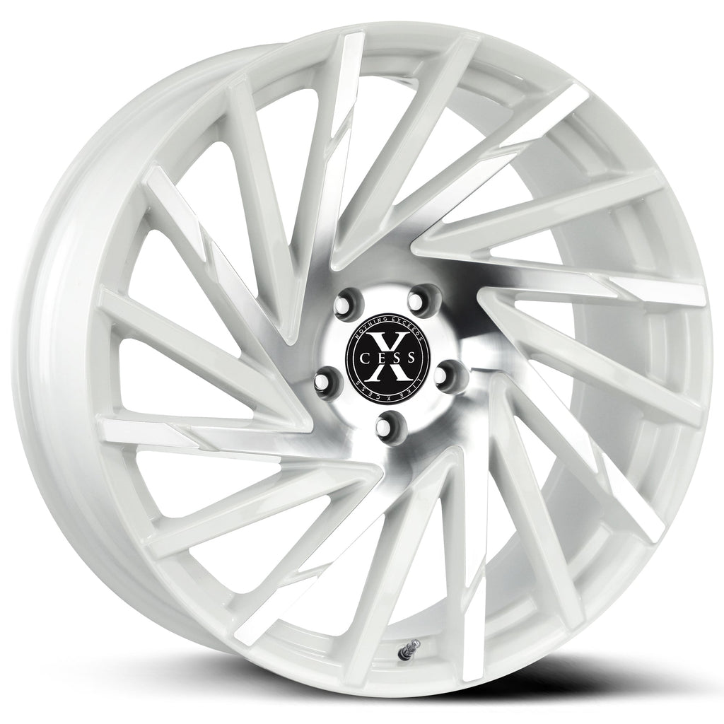 Xcess X02 White Machined Wheel
