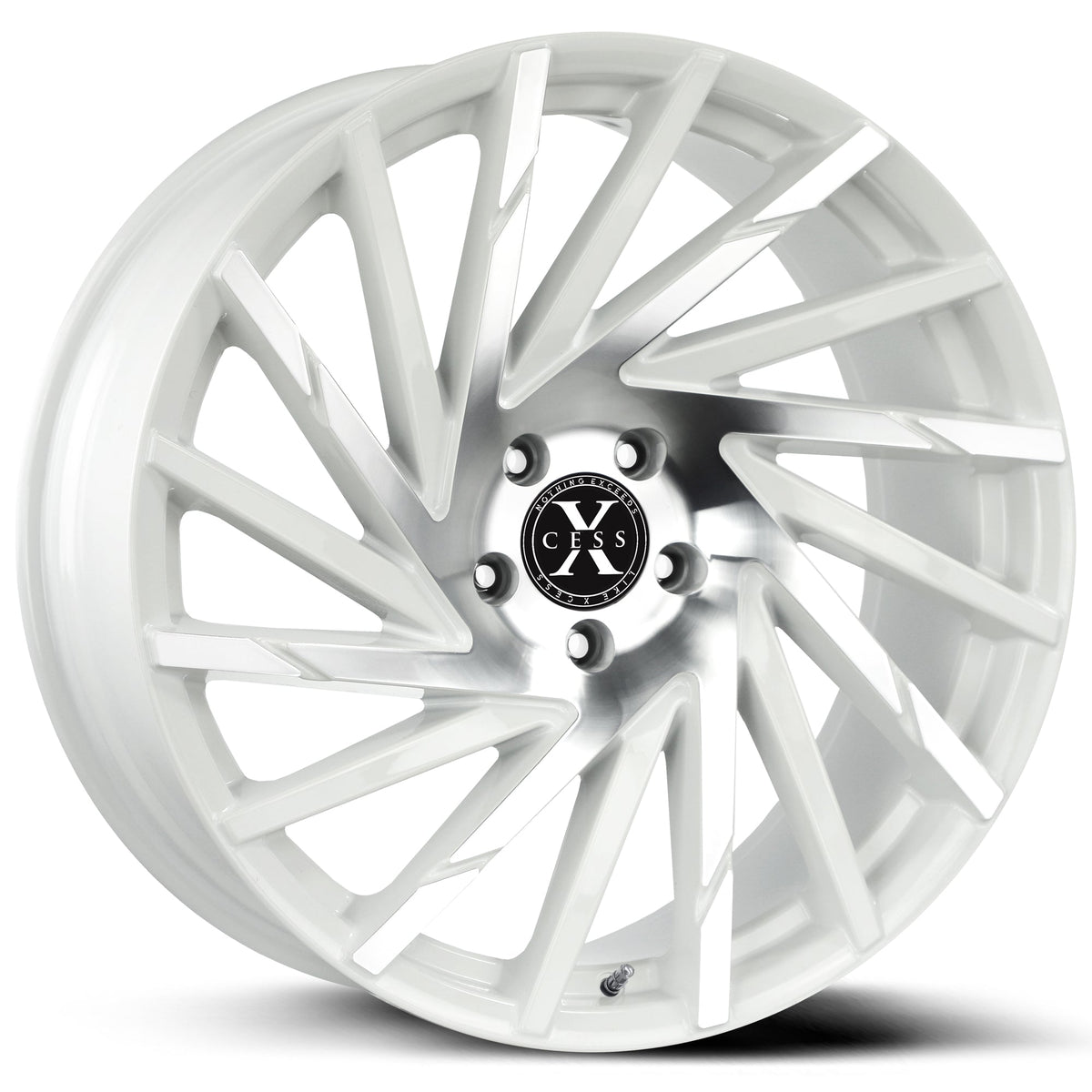 Xcess X02 White Machined Wheel