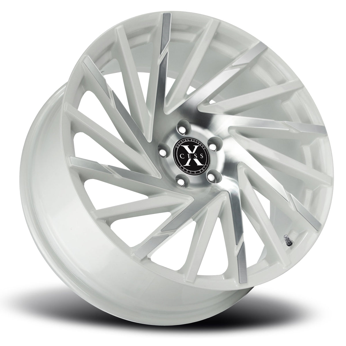 Xcess X02 White Machined Wheel