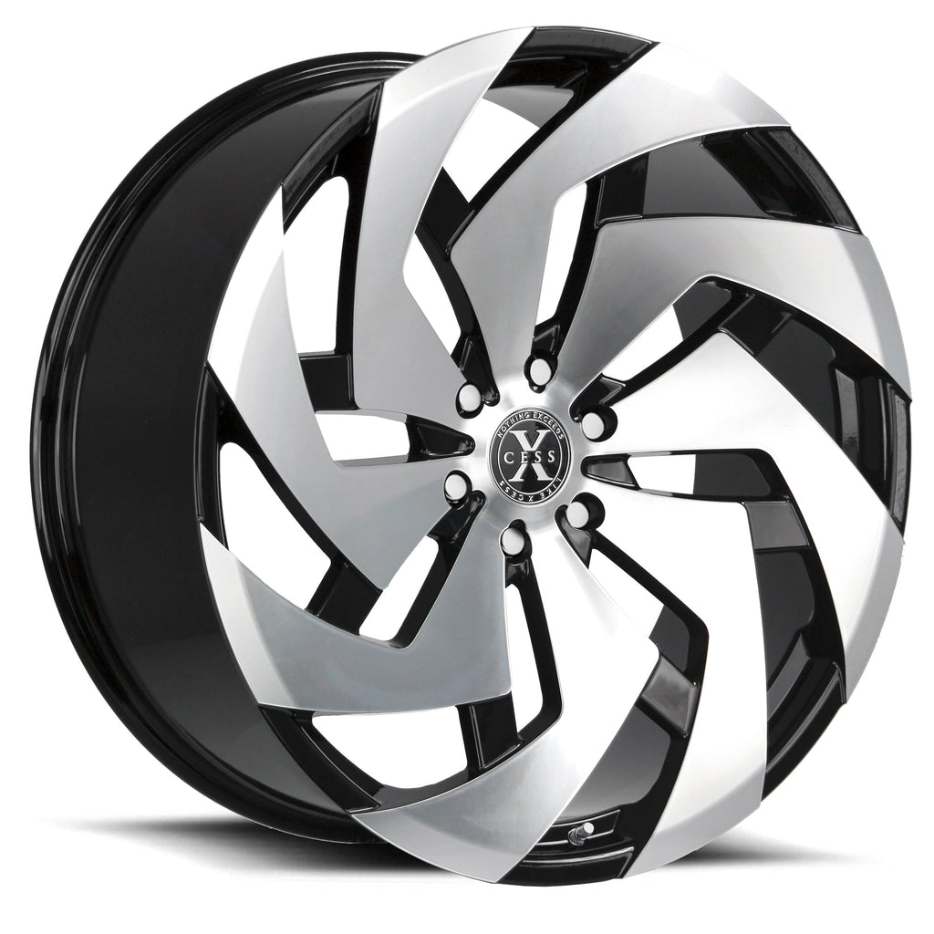 Xcess X04 Gloss Black Machined Wheel