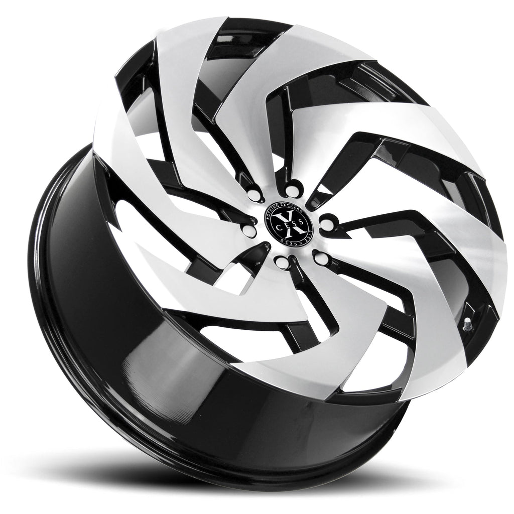 Xcess X04 Gloss Black Machined Wheel