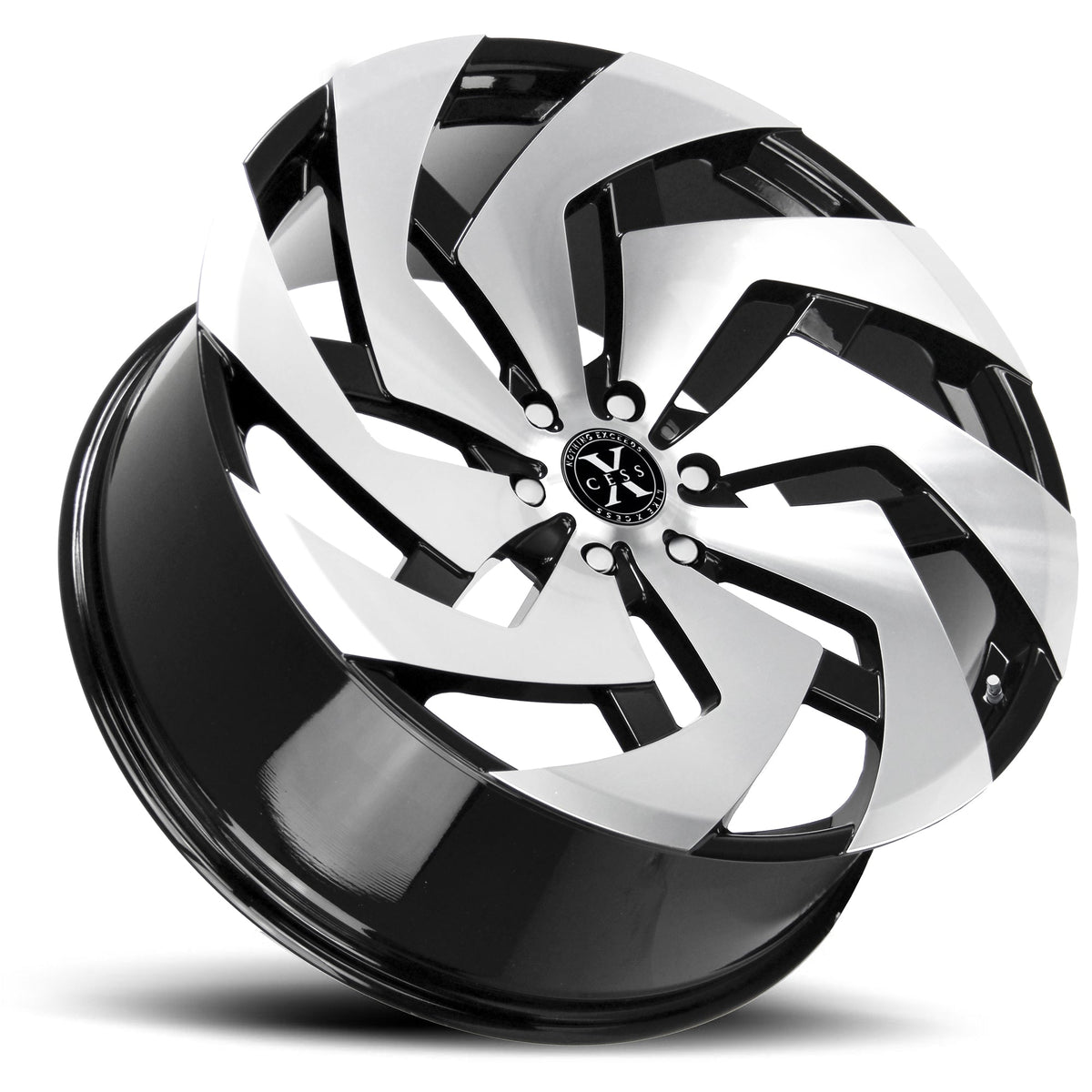 Xcess X04 Gloss Black Machined Wheel
