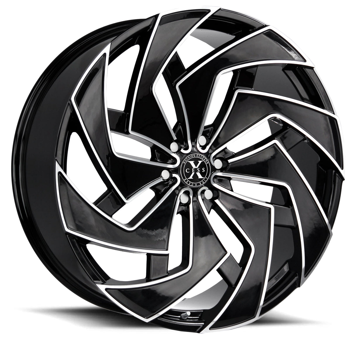 Xcess X04 Gloss Black Milled Wheel