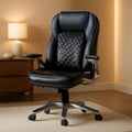 Ergonomic High Back Leather Office Chair For Home Use