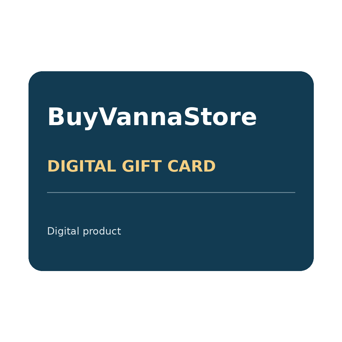 BuyVannaStore digital gift card illustration; no physical card