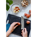 Superior 7 inch Santoku Knife - Black