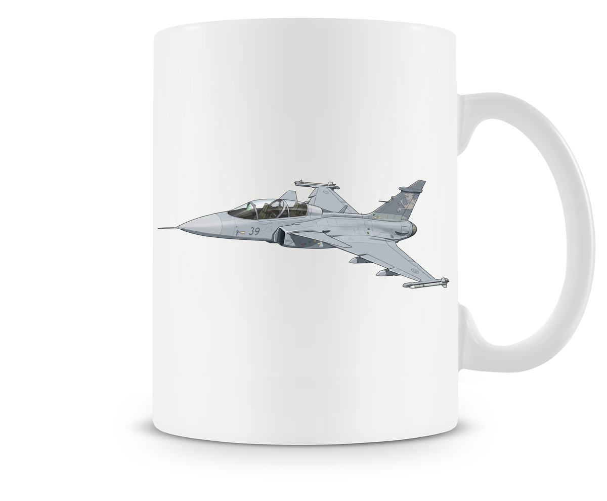 Saab JAS 39F Gripen Mug or Tumbler
