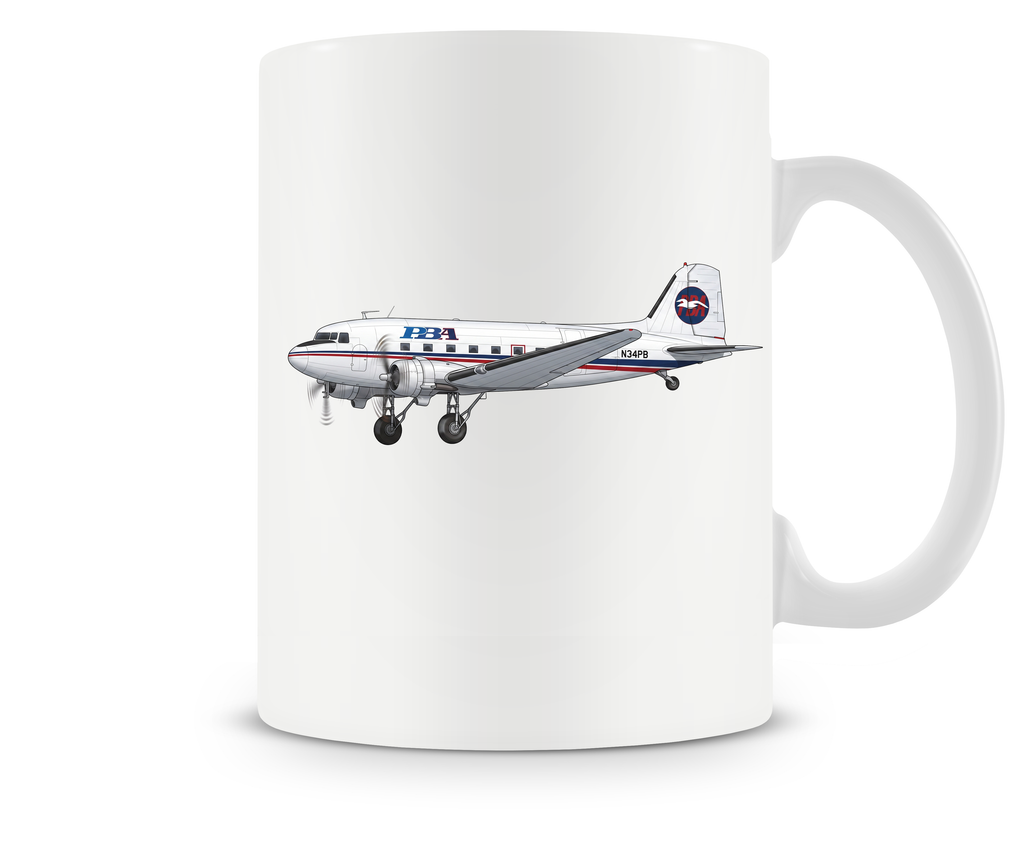 Provincetown-Boston Airlines Douglas DC-3 Mug or Tumbler