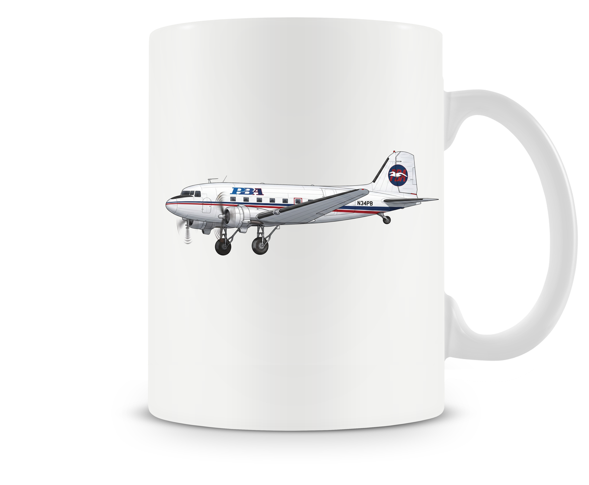 Provincetown-Boston Airlines Douglas DC-3 Mug or Tumbler