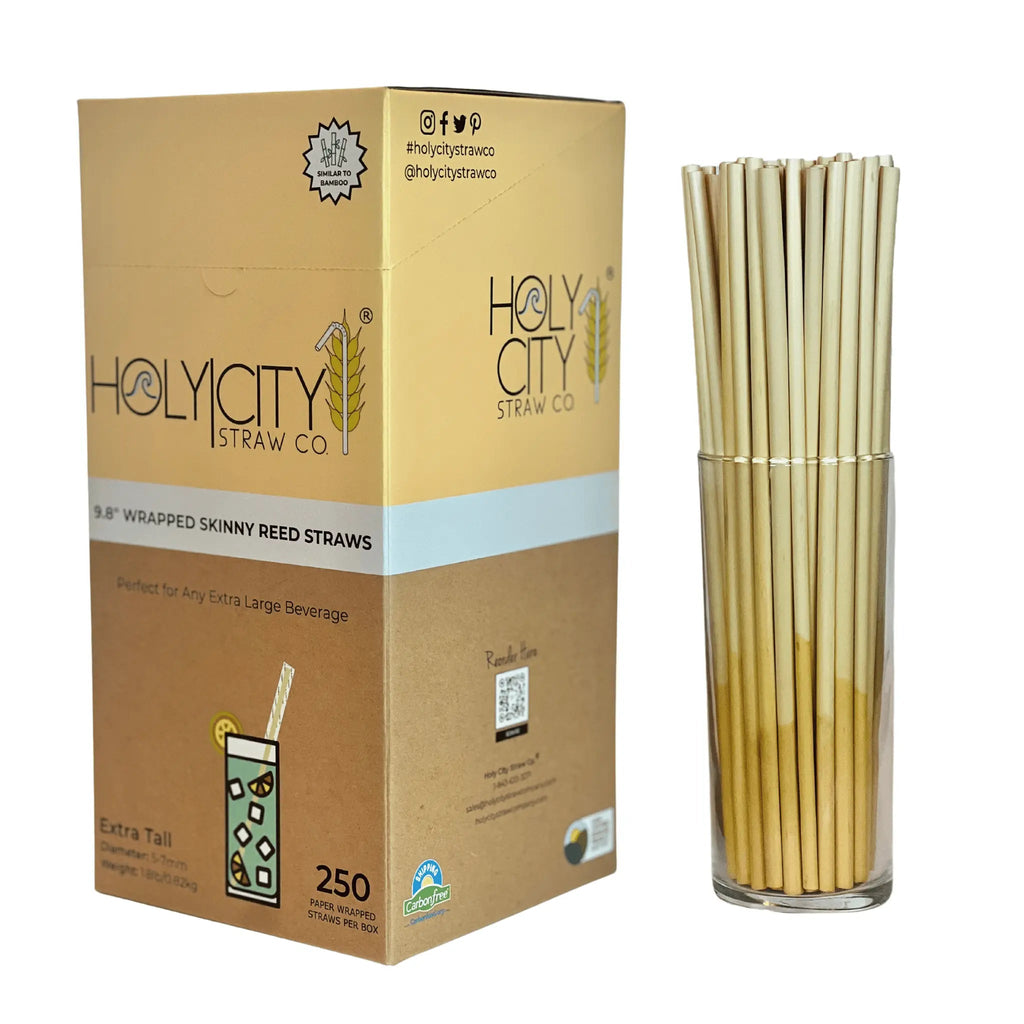 9.8" Wrapped Skinny Reed Straws