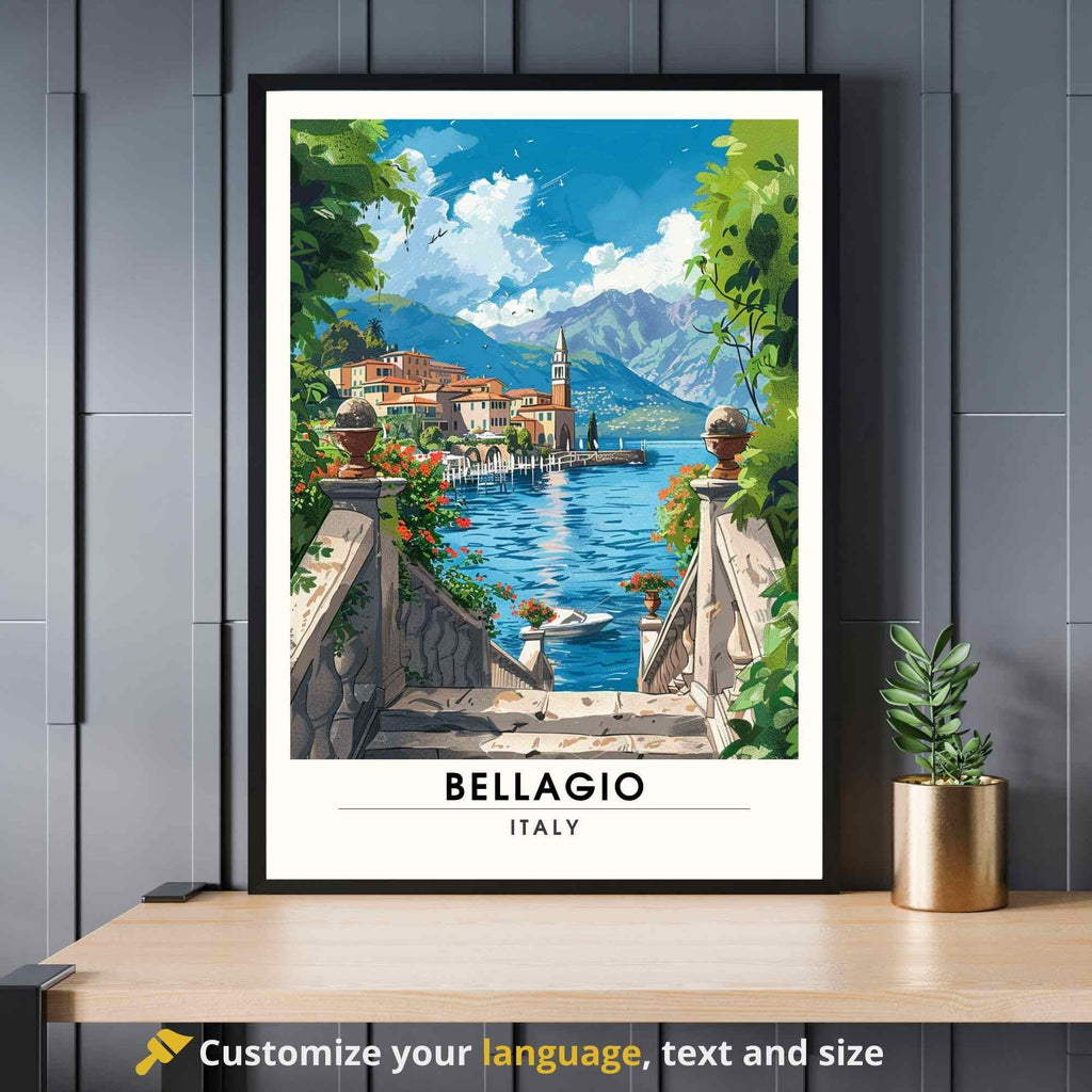 Bellagio, Lake Como Art Print